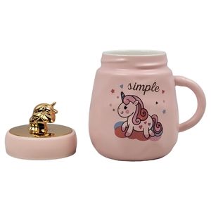 Unicorn Ceramic Mug with Lid